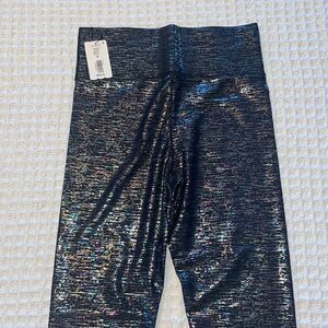 NWT Cut The Frills Women's High Rise Metallic Anke Leggings Size Small